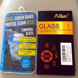 Tempered glass screen protectors for iPhone XR and iPhone 11
